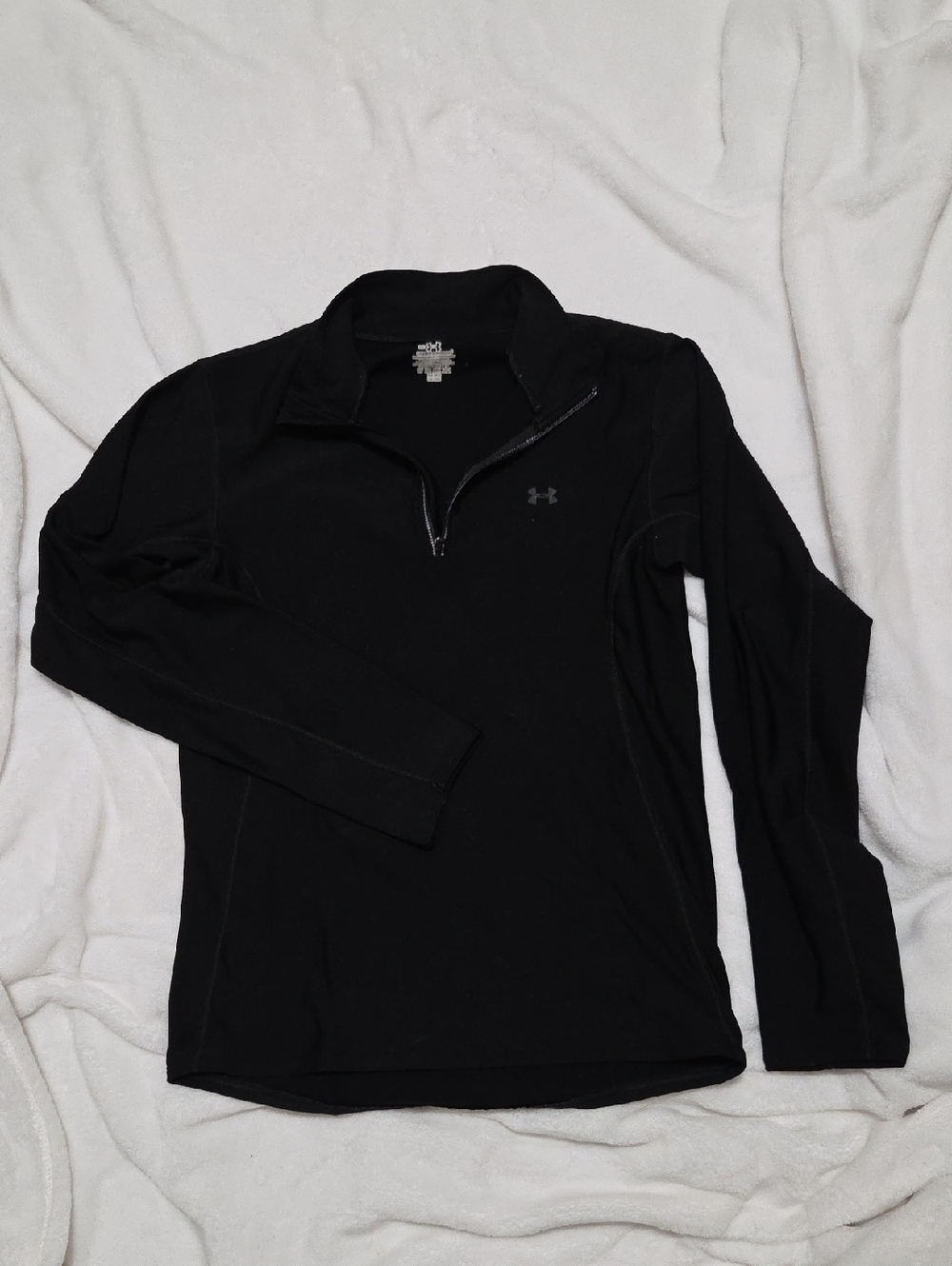 Under Armour Black Lightweight Quarter-Zip Shirt Jacket